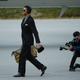 Tom Brady arrives in Atlanta.